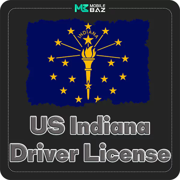 United states Indiana Driver license PSD Format